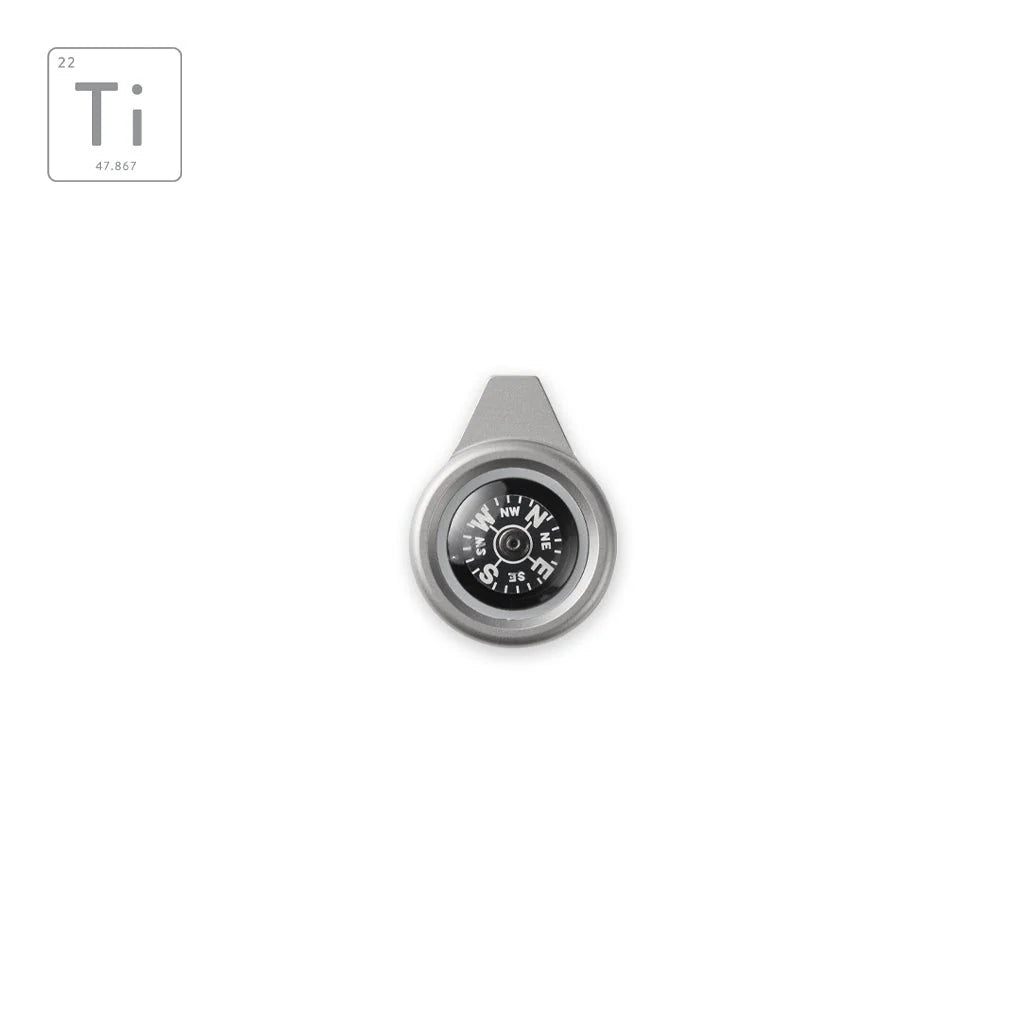 Titanium Compass Pendant by Prometheus Design Werx