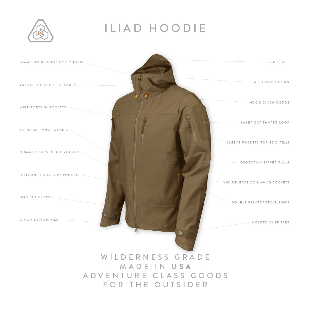 Prometheus Design Werx Iliad Field Jacket - DAE - Dark Arid Earth Success 