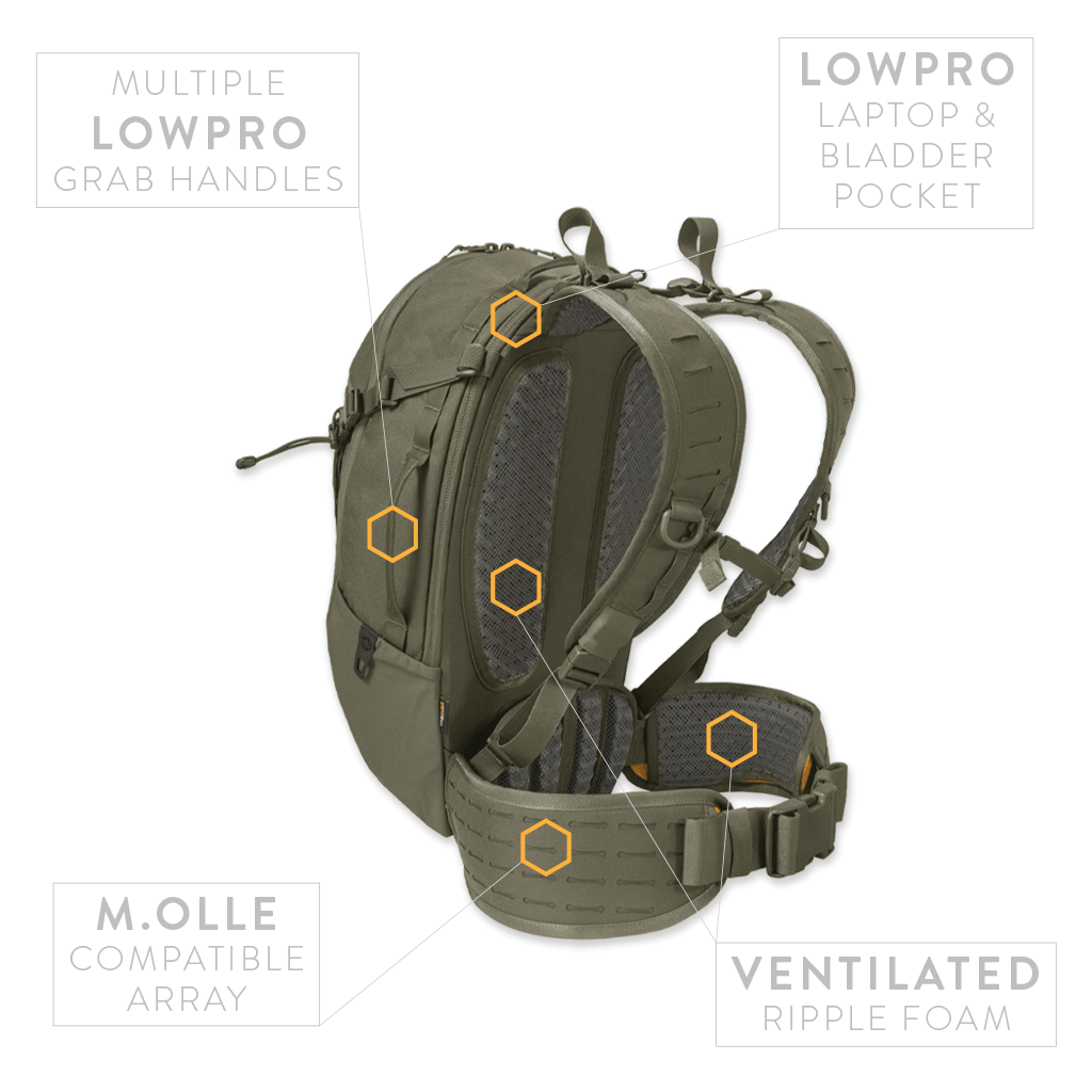 Prometheus Design Werx | S.H.A.D.O. Pack 24L - Ranger Green