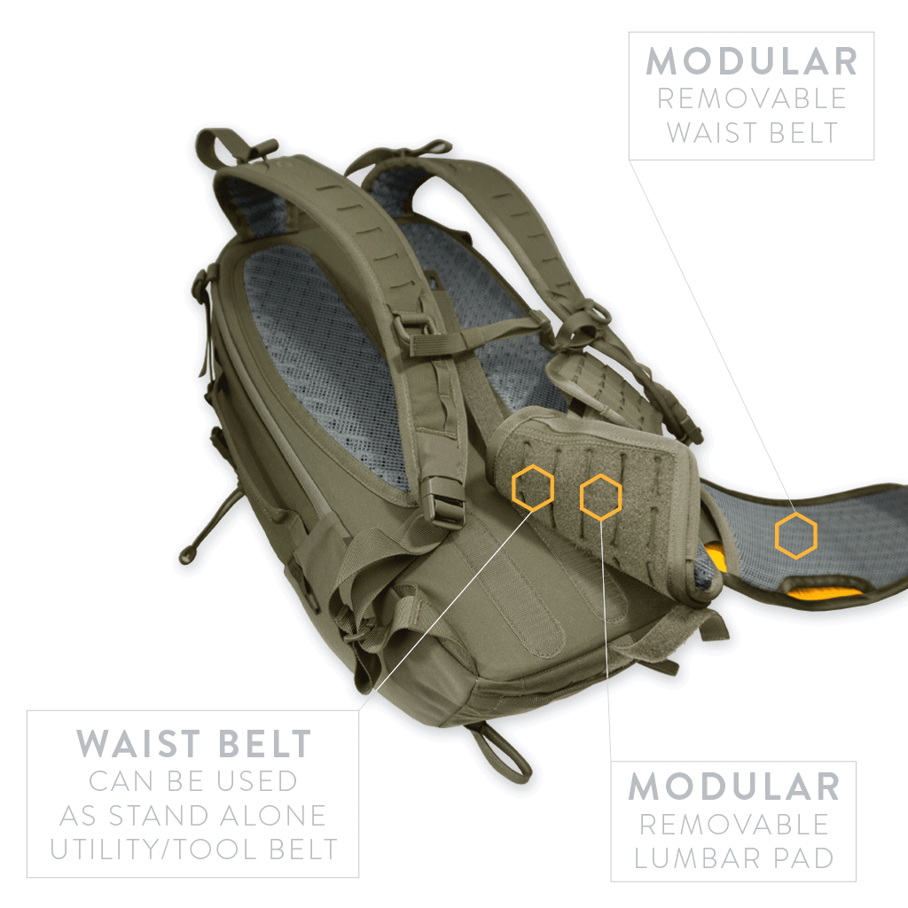 Prometheus Design Werx | S.H.A.D.O. Pack 24L - Ranger Green